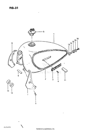 Fuel Tank (gs250tt) Schematic