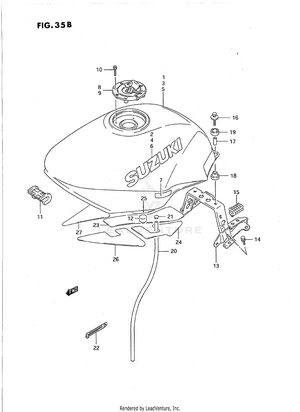 Fuel Tank (model P/r/s/t) Schematic