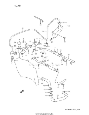 Radiator Hose Schematic