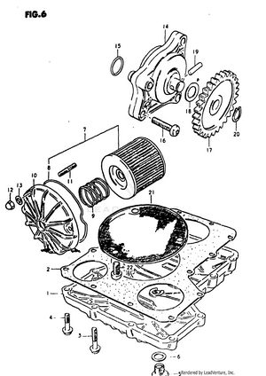 Oil Pump - Oil Filter Schematic