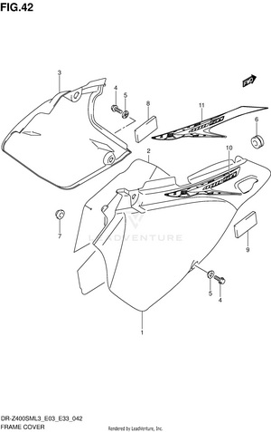 Frame Cover (dr-z400sml3 E03) Schematic