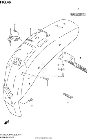 Rear Fender Schematic