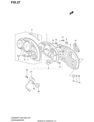 Speedometer (model W/x) Schematic