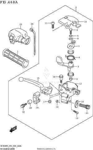 Rh Handle Lever Schematic