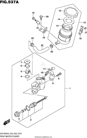 Front Master Cylinder Schematic