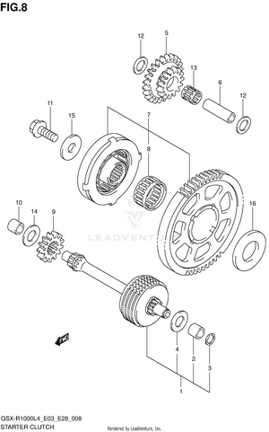Starter Clutch Schematic