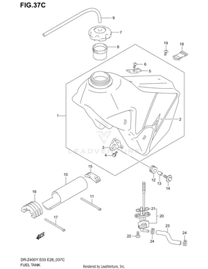 Fuel Tank (model K3) Schematic