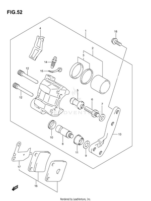 Front Caliper Schematic