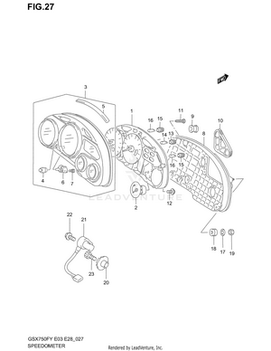 Speedometer (model W/x) Schematic