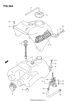 Fuel Tank (model K4/k5/k6) Schematic