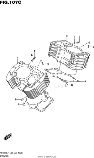 Cylinder (vl1500bl7 E33) Schematic