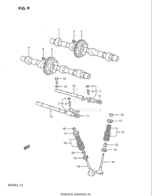 Cam Shaft - Valve Schematic