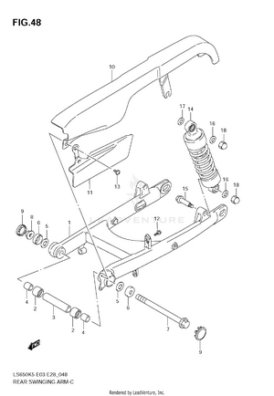 Rear Swinging Arm Schematic
