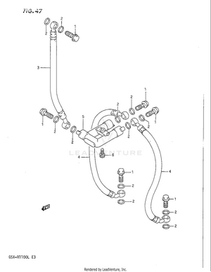 Front Brake Hose Schematic