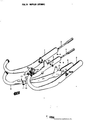 Muffler (gt380k) Schematic