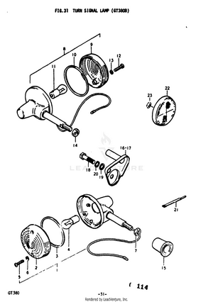 Turn Signal Lamp (gt380b) Schematic