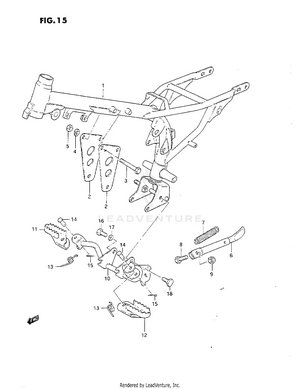 Frame-footrest Schematic