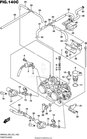 Throttle Body (an650zl6 E33) Schematic