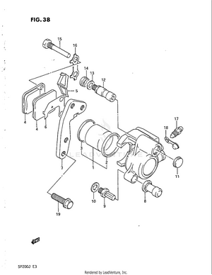 Front Caliper Schematic