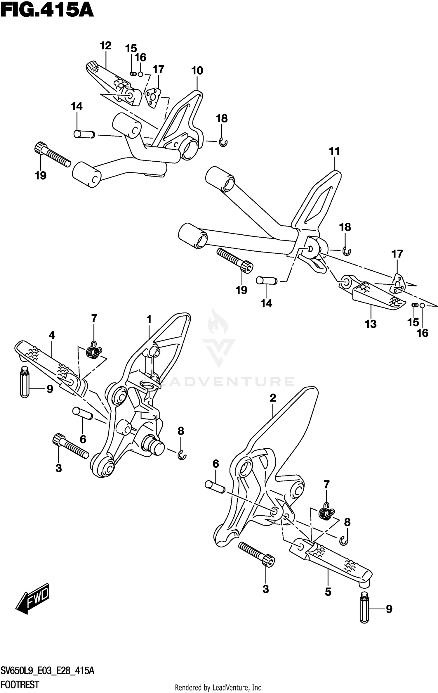 FOOTREST (SV650L9 E03)