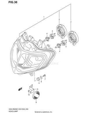 Headlamp (model K1) Schematic