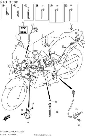 Wiring Harness (dl650xam2 E03) Schematic