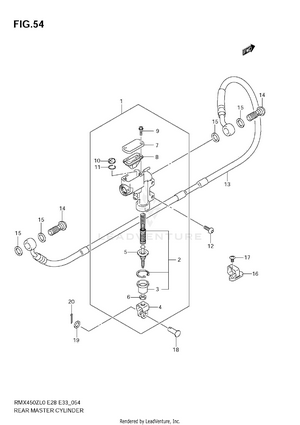 Rear Master Cylinder Schematic