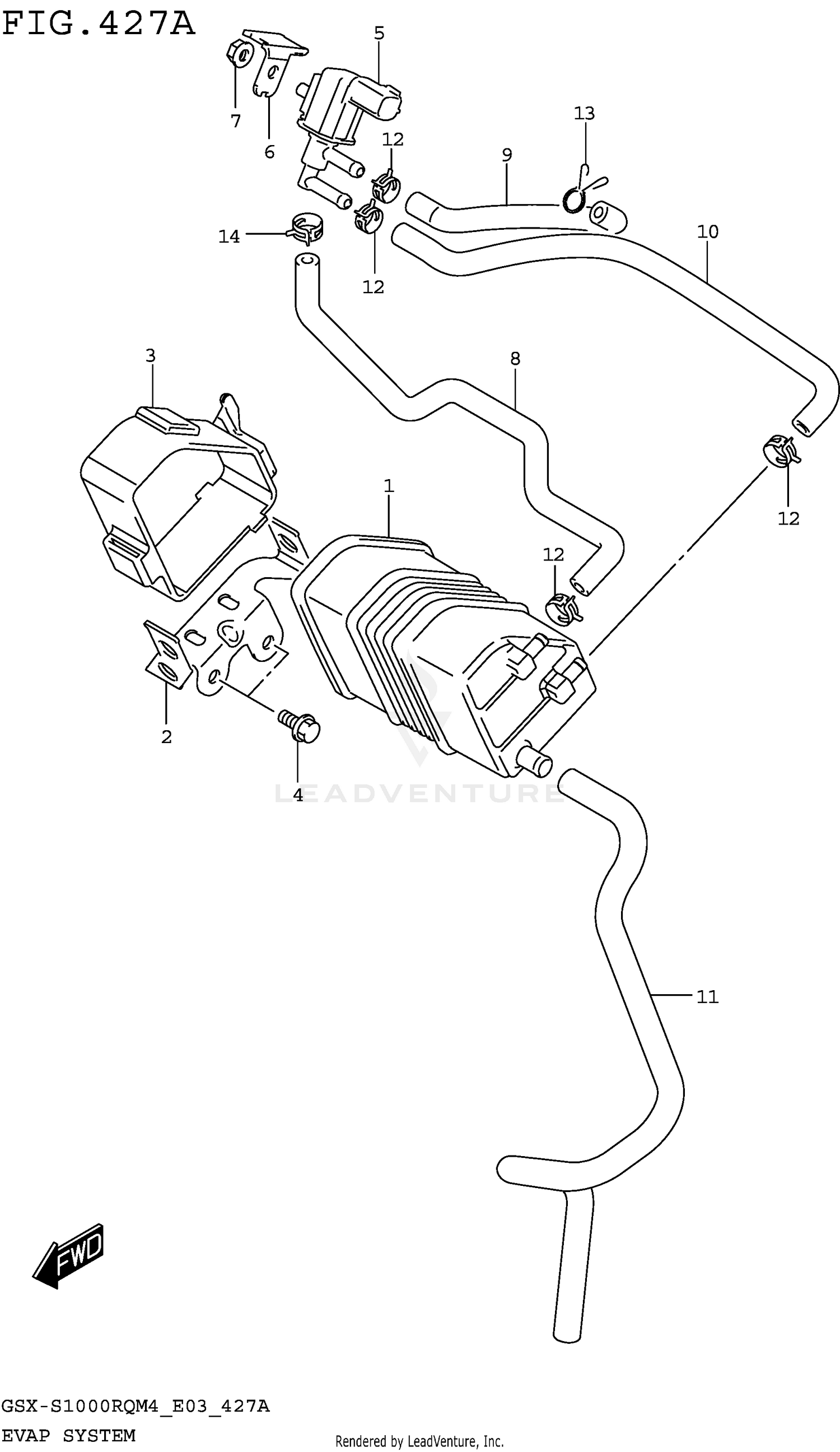 EVAP SYSTEM (GSX-S1000RQM4 E33)