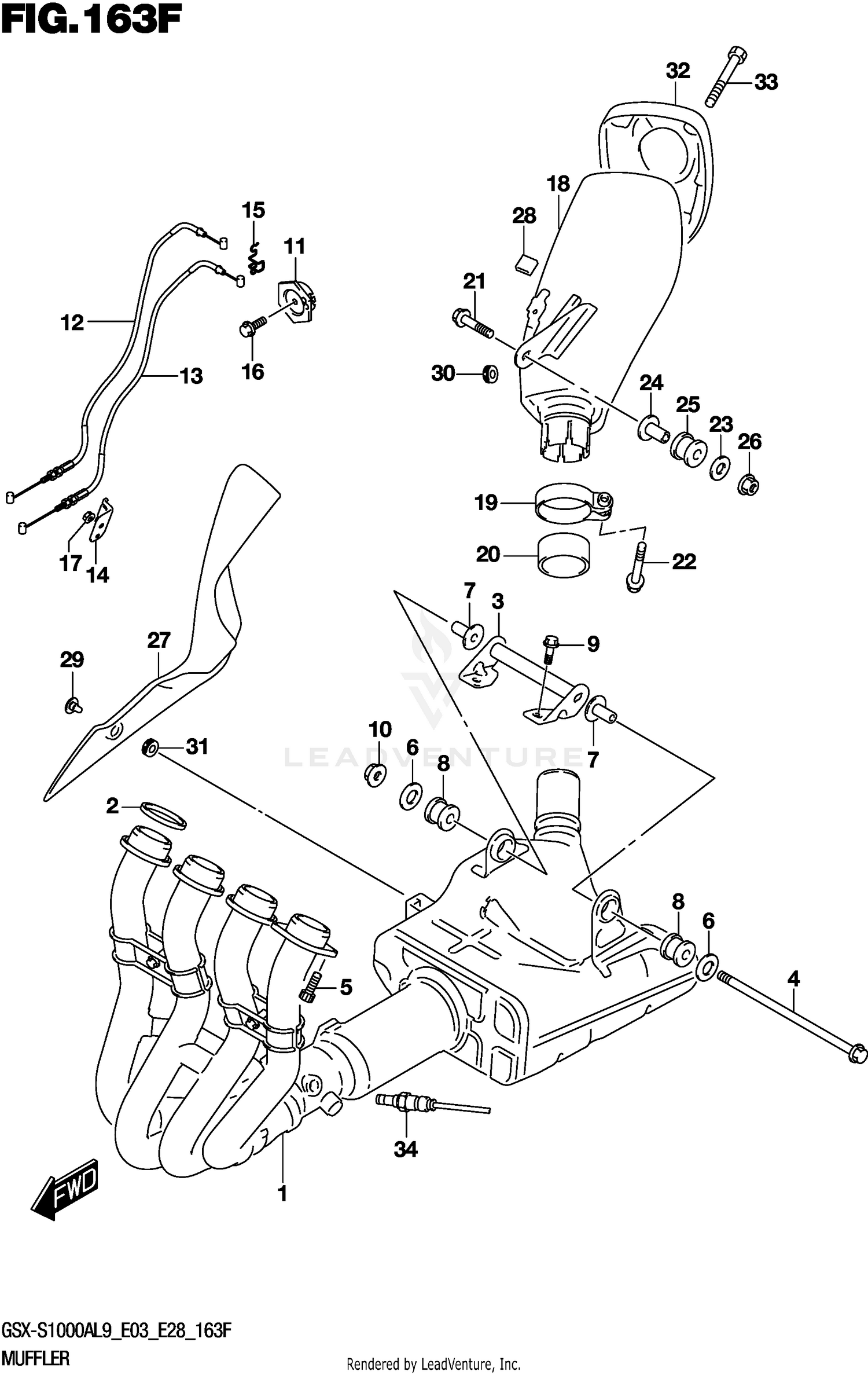 MUFFLER (GSX-S1000YAL9 E33)