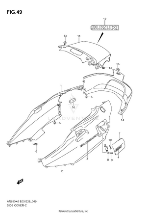 Side Cover (an650k6/k7) Schematic