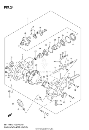 Final Bevel Gear (front) Schematic