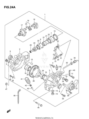 Final Bevel Gear (front)('05/11%) Schematic
