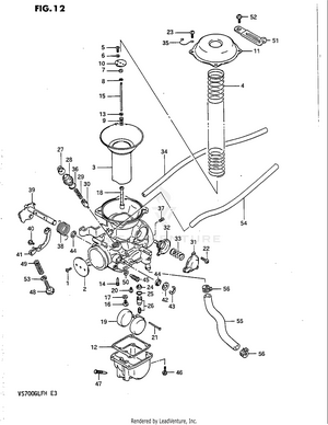 Carburetor (rear) Schematic