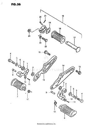 Footrest (model X) Schematic