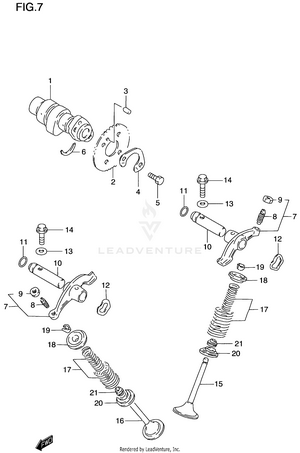 Cam Shaft - Valve Schematic