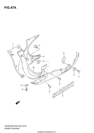 Under Cowling (model K6) Schematic