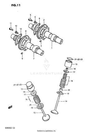 Cam Shaft - Valve Schematic