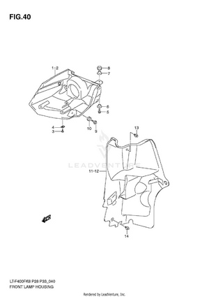 Front Lamp Housing Schematic