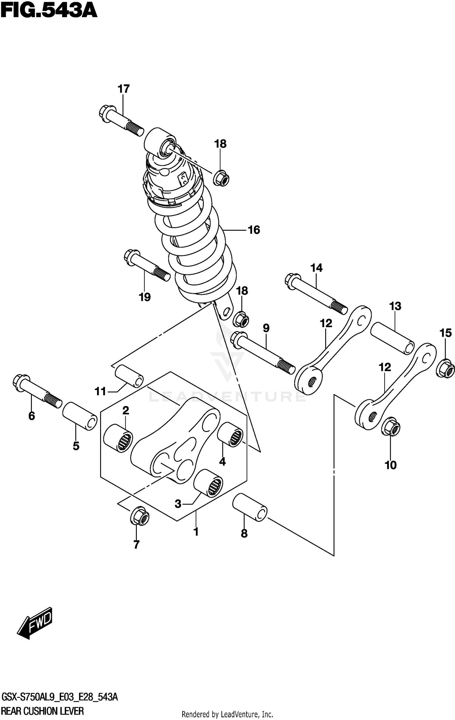 REAR CUSHION LEVER