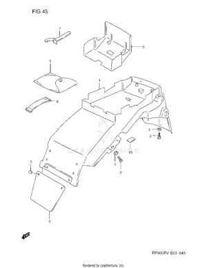 Rear Fender Schematic