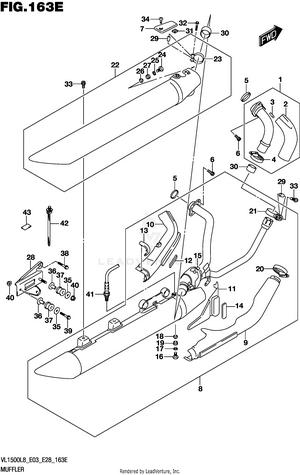 Muffler (vl1500tl8 E03) Schematic