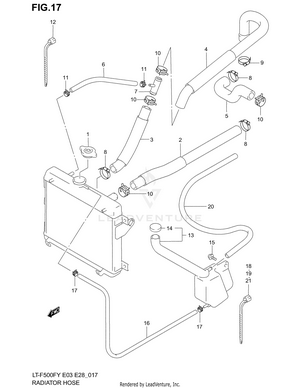 Radiator Hose Schematic