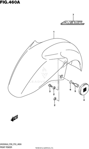 Front Fender (uh200al6 P28) Schematic