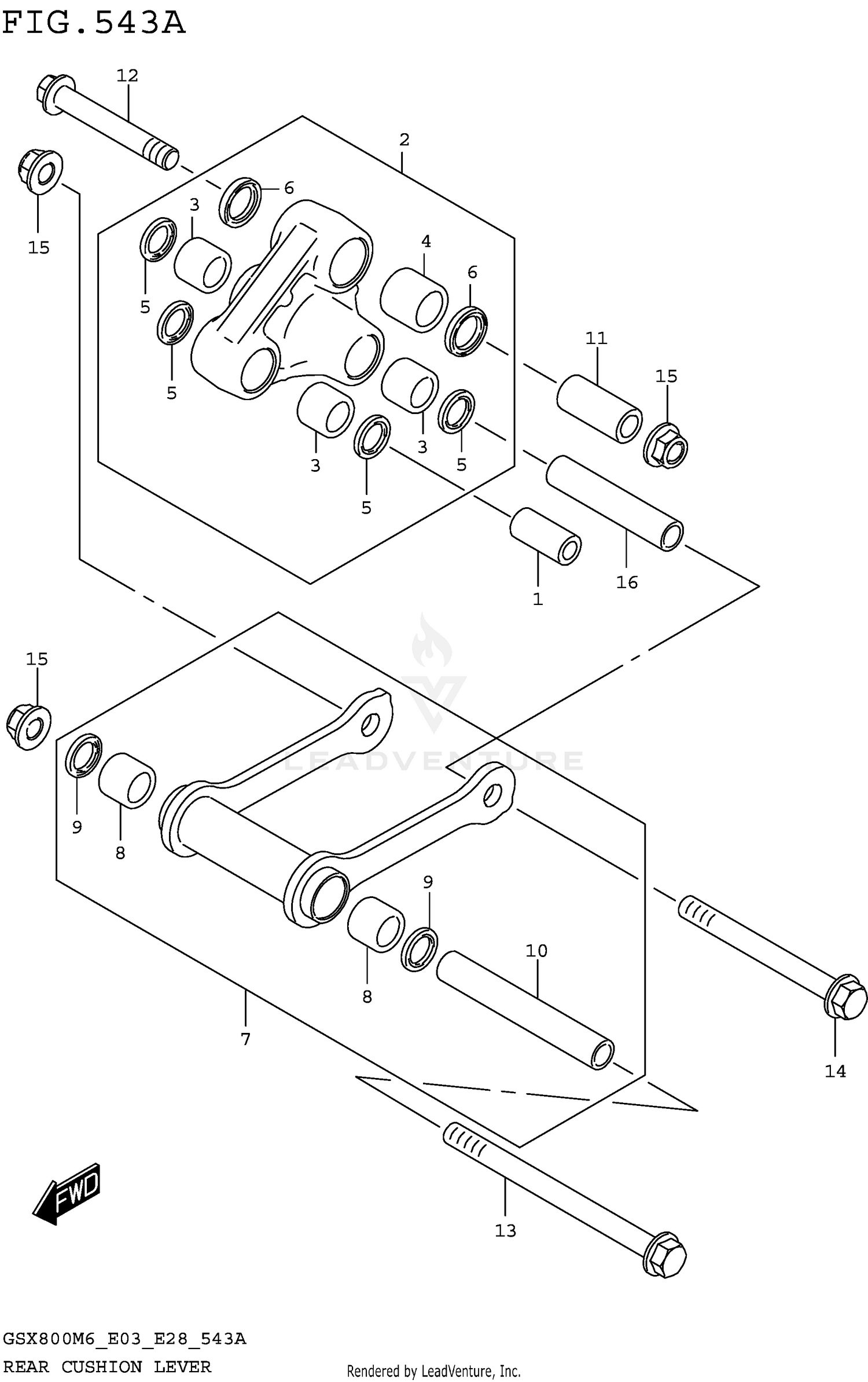 REAR CUSHION LEVER
