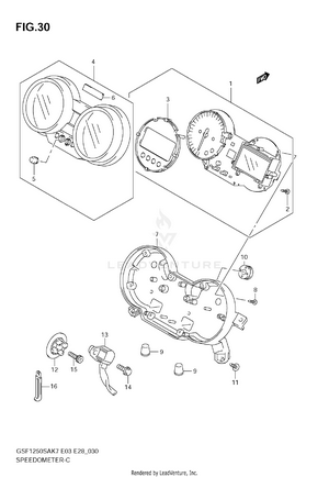 Speedometer (gsf1250sak7/sak8/sak9) Schematic