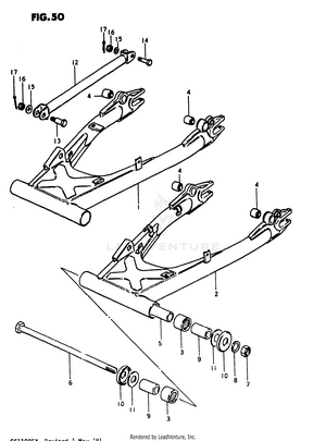 Rear Swinging Arm Schematic