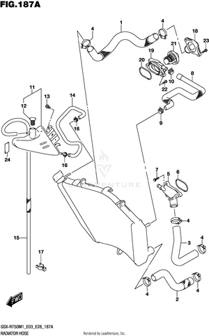 Radiator Hose Schematic