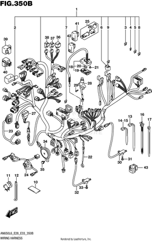 Wiring Harness (an650zl6 E28) Schematic