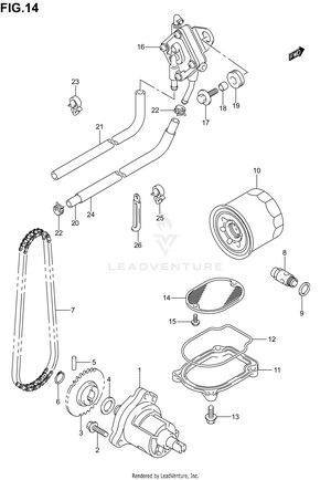 Oil Pump / Fuel Pump (model K1/k2/k3/k4) Schematic