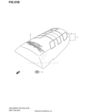 Seat Tail Box (model K2 For Yc2) Schematic
